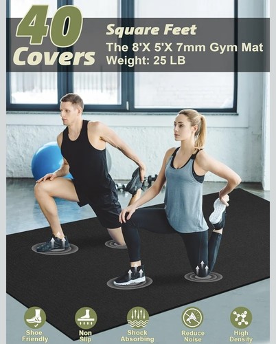 Innhom large exercise mat home - innhom,