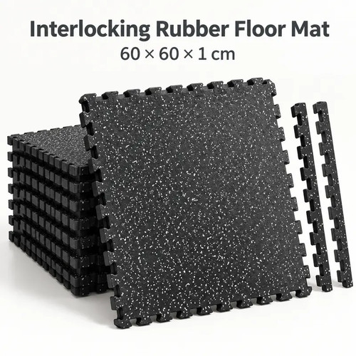 Interlocking rubber gym floor - gym,